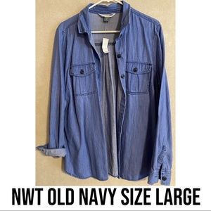 NWT OLD NAVY “The Classic Shirt” Size Large